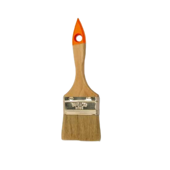 Кисть плоская №4 (100мм) натуральная щетина деревянная ручка СТАНДАРТ ПРОМИС