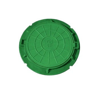Люк 1,5 т полимерно песчаный  ЛМ (А15) Зелёный