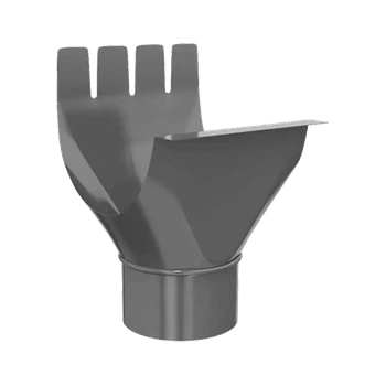 Grand System Воронка выпускная D125/90  (Серый графит)