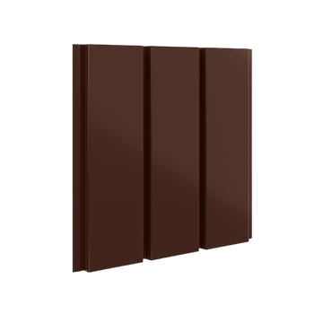 Аквасистем Софит металлический сплошной 2,4 х 0,303 0,73м2 RAL 8017 шоколадно-коричневый
