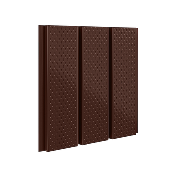 Аквасистем Софит металлический полностью перфорированный 2,4 х 0,303 0,73м2 RAL 8017 шоколадно-коричневый