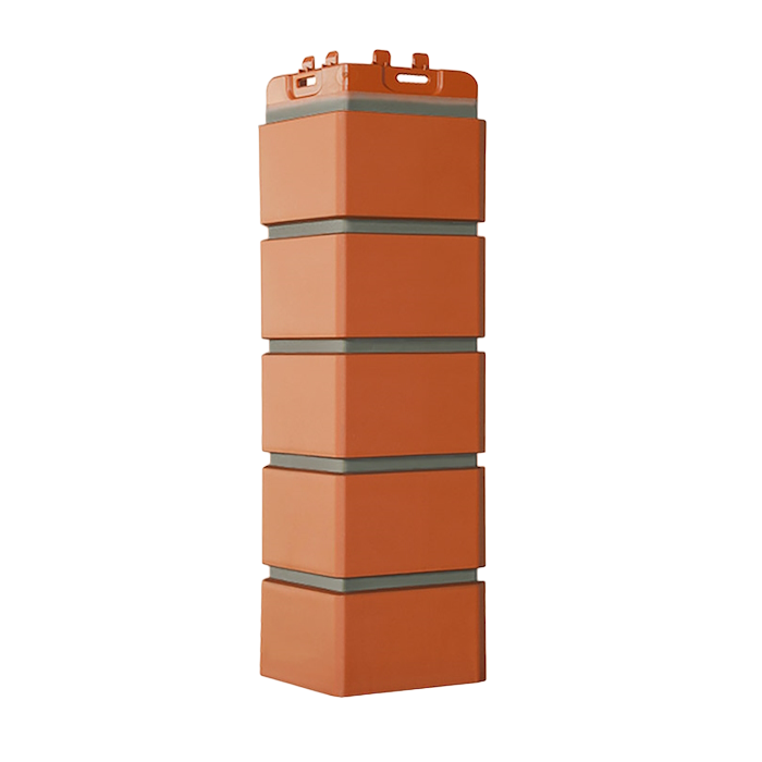 Угол фасадной панели наружный Design Клинкерный кирпич терракотовый (фото 1)